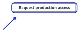 SES Account Dashboard showing the "Request production access" button and current sandbox status