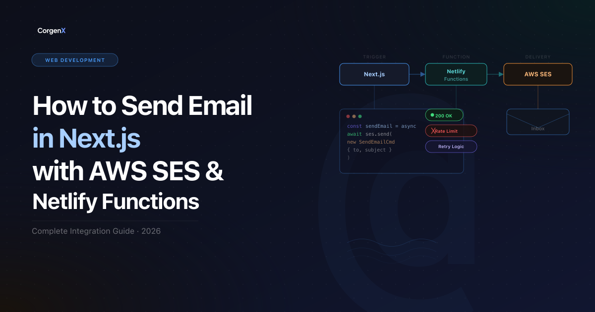 AWS SES + Netlify Functions Email Guide