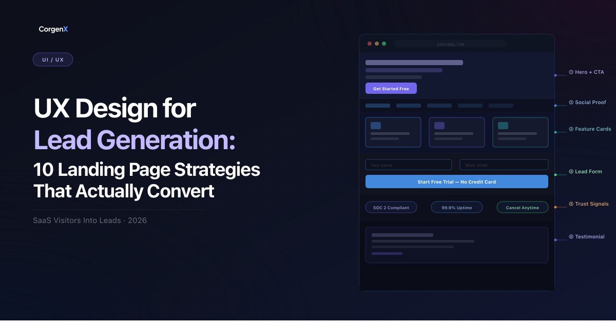 Landing Page UX Design for Lead Generation (2026)